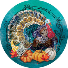 Fall and Winter Suncatchers teal turkey