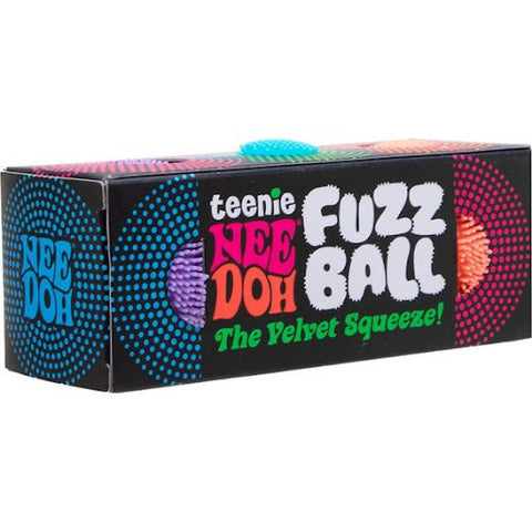 Teenie NeeDoh Fuzz Balls in package