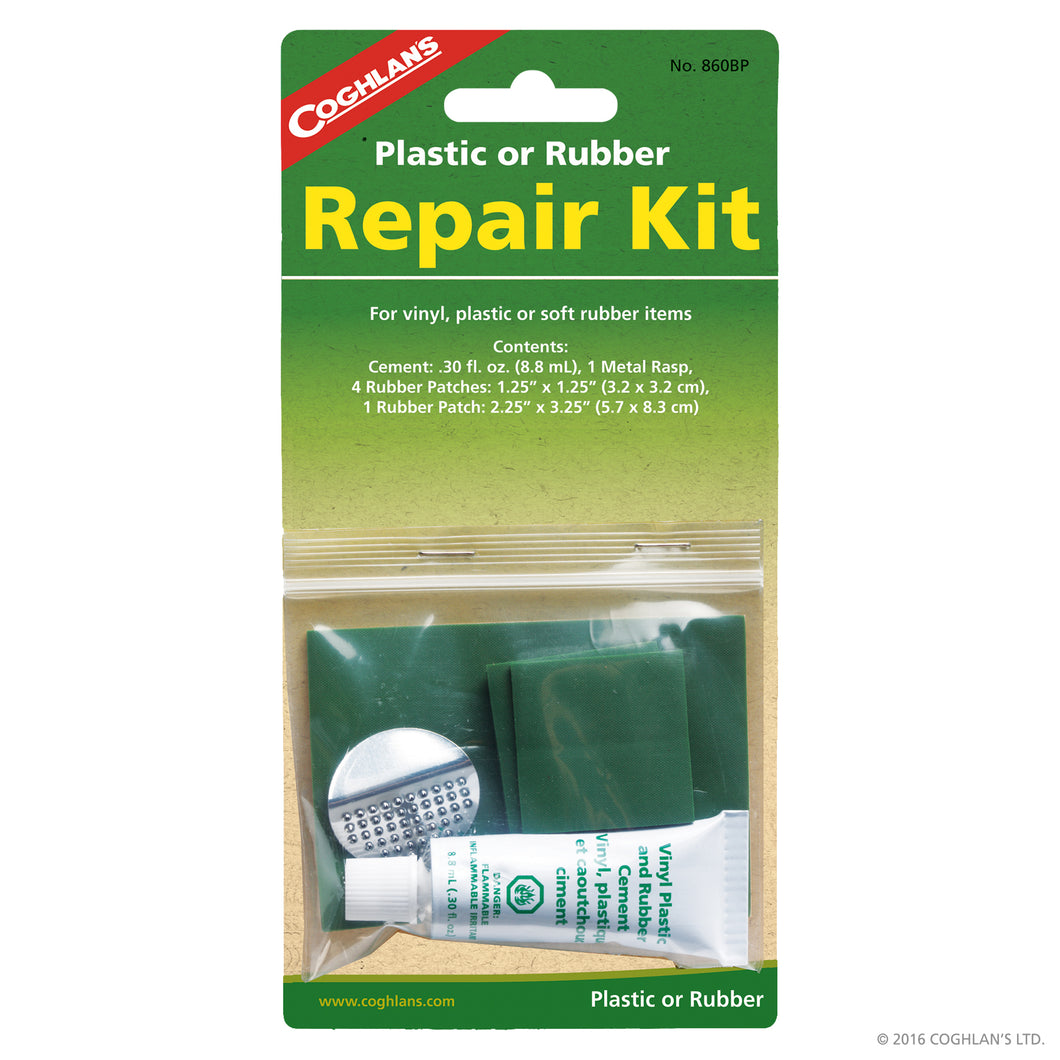 Tent Repair Kit, Coghlan's, For Vinyl, Plastic Or Soft Rubber, Part# 860BP