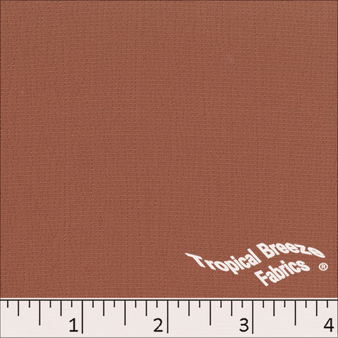 terra cotta, Crinkle Crepe Polyester Fabric 072510