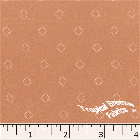 terra cotta, Double Brushed Diamond Print Knit Fabric 572620