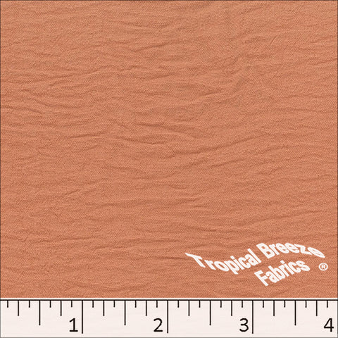 terra cotta, Dream Crepe Stretch-Dyed Polyester Fabric 07940