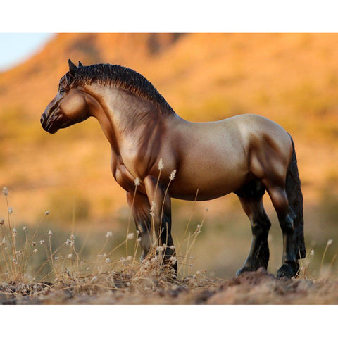 Breyer Theo Ardennes Draft Horse standing in grass