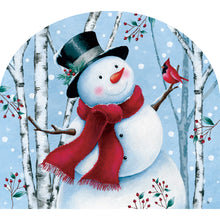 Fall and Winter Arbor Mates top hate snowman