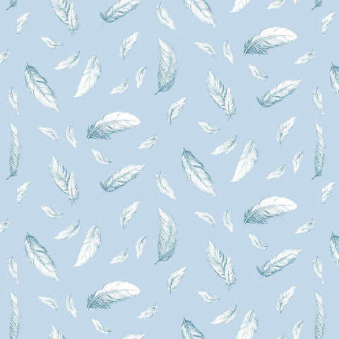 tossed feathers, Swan Sanctuary Collection Cotton Fabric 24
