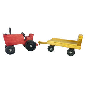 Wooden Tractor and Wagon 193