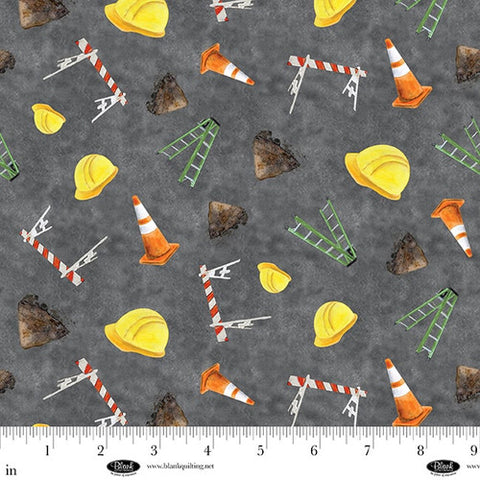 traffic cones, Lets Get Building Cotton Fabric