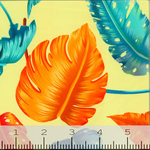 Nylon Spandex Tropical Leaf Print Fabric SF-5