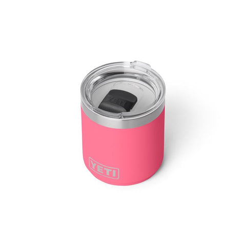 Yeti Rambler Lowball 10 oz Stackable Tumbler in tropical pink