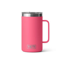 Tropical Pink Yeti Rambler 24 oz mug with handle