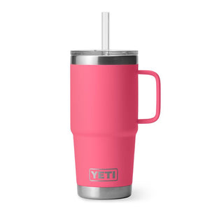 Tropical Pink Rambler 25 oz Travel Mug with Handle