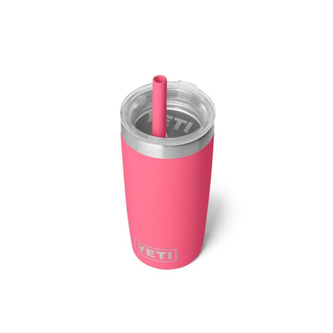 Yeti Rambler Jr. 10 oz. Straw Tumbler in tropical pink