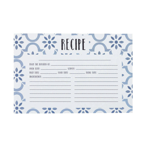 True Blue Recipe cards