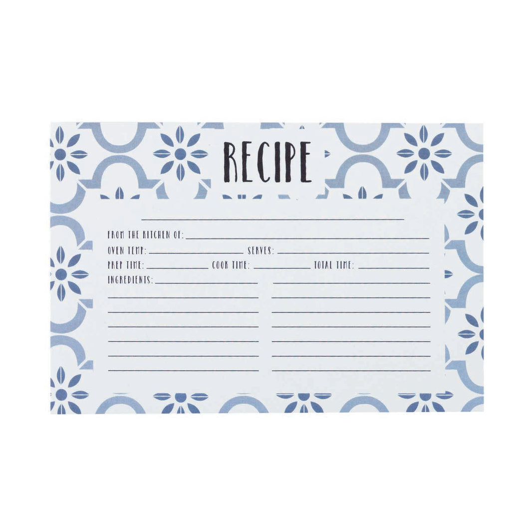 True Blue Recipe cards