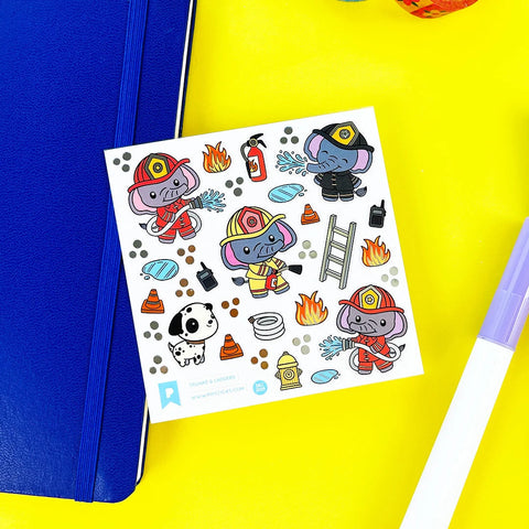trucks and ladders, Pipstickers 4X4 Sheets