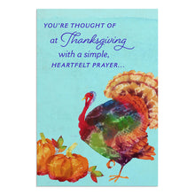 Thanksgiving card pumpkin and turkey