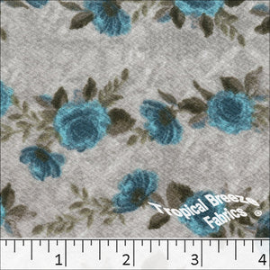 Liverpool Dress Knit Print Fabric Turquoise