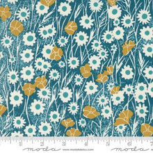 Field of Flowers Collection Poppy Field Cotton Fabric 3312 turquoise