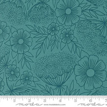 Field of Flowers Collection Queen Annes Lace Cotton Fabric 3314 turquoise