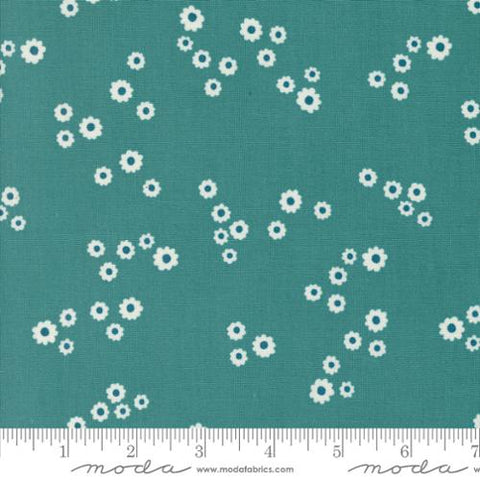 Field of Flowers Collection Small Florals Cotton Fabric 3316 turquoise