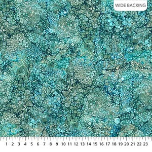 Sea Breeze Collection Wide Backing Cotton Fabric B23887 turquoise