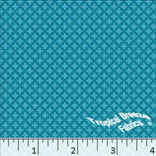 Standard Weave Tiny Print Poly Cotton Fabric 6150 turquoise