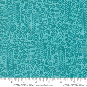 turquoise-Sunday Brunch Collection Souffle Cotton Fabric 30755