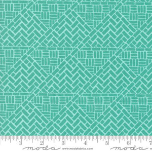 Tango Collection Mosaic Cotton Fabric 27338 turquoise