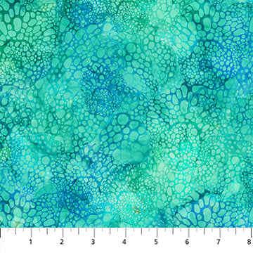 turquoise, Coral Reef Collection Ocean Coral Cotton Fabric DP28880