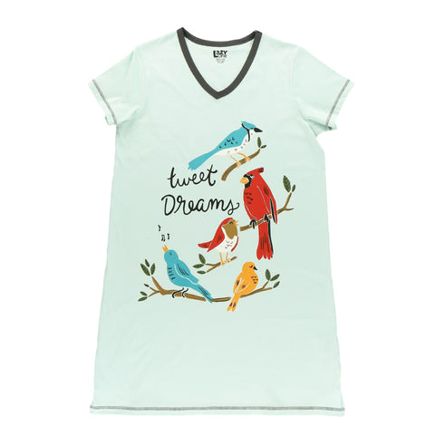 Lazy One Tweet Dreams women's nightshirt