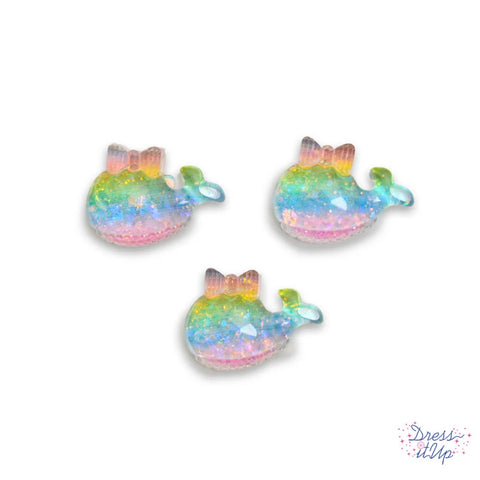 Dress It Up Under the Sea rainbow whales embellishments