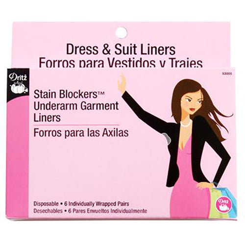 Underarm garment liners