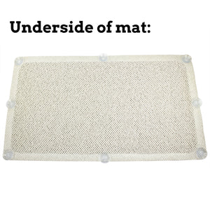 Underside of mat