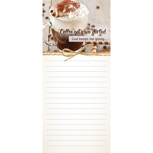Coffee Magnetic Notepad 4692