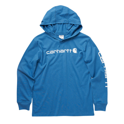 Vallarta blue hooded t-shirt