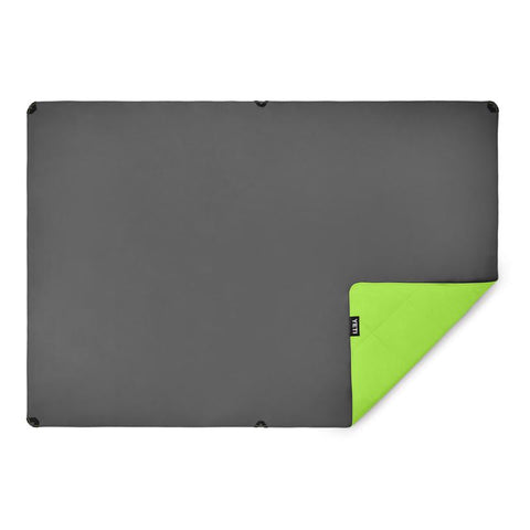 Yeti Lowlands Blanket in venom showing bottom waterproof layer