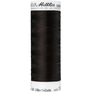 Very dark brown stretch elastic thread