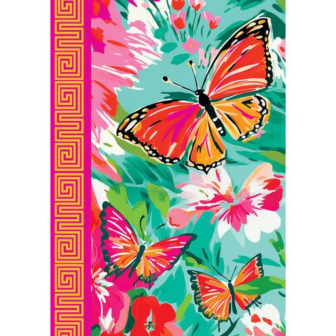 Garden flag showing Vibrant Butterflies