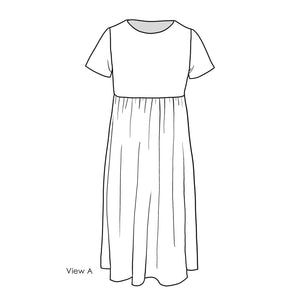 Girls' Slim Dress Patterns View A