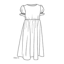 Girls' Slim Dress Patterns View C