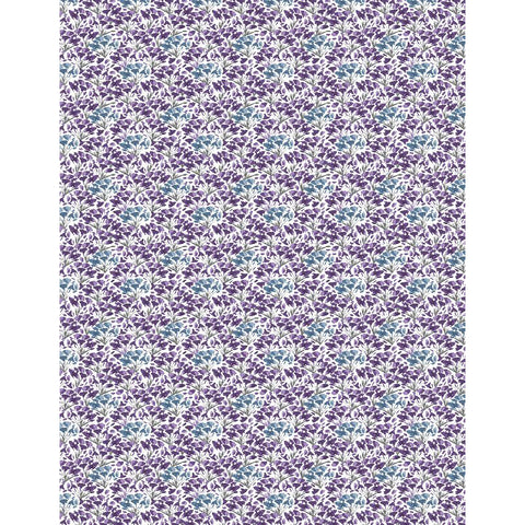 Violet floral fabric