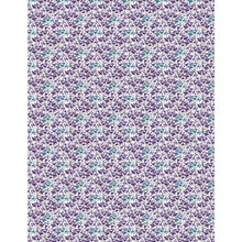 Violet floral fabric
