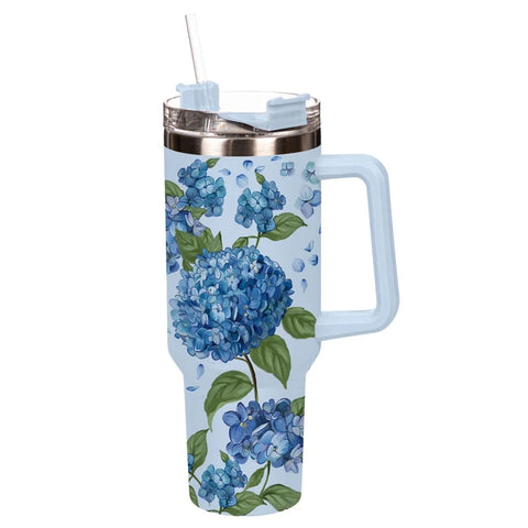 VivaStyle Hydrangea Haven Stainless Steel Canyon Cup TUKSNWSTA426