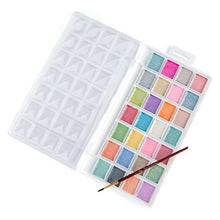 28-Color Pearlescent Essentials Watercolor Artist Cakes