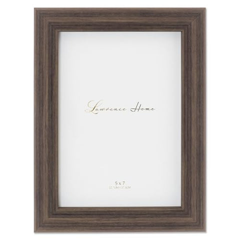 Groove picture frame in walnut color