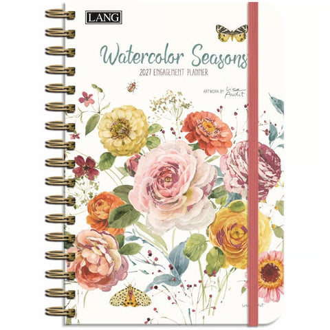 watercolor seasons, 2027 Spiral Planners 2799101