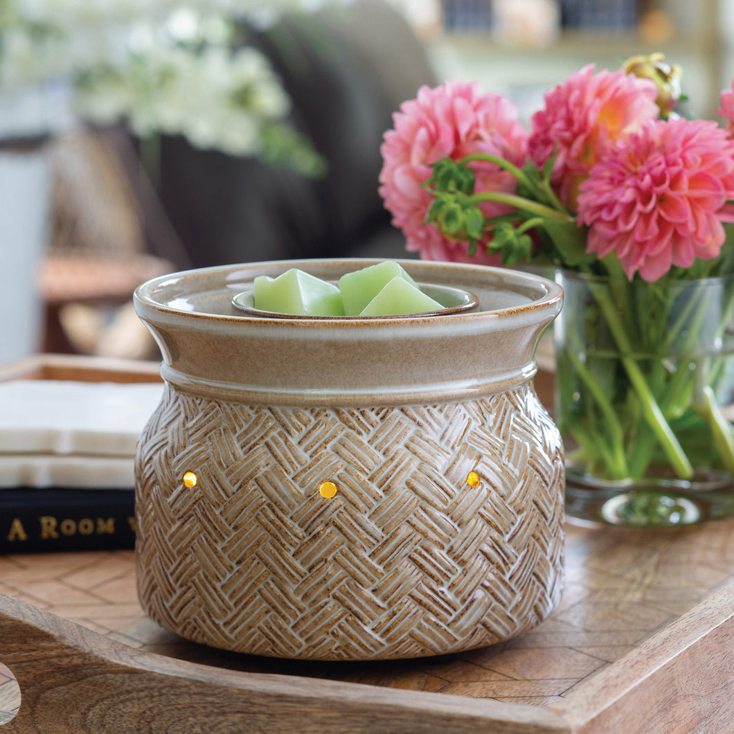 Candle Warmers Basketweave Wax Warmer with Fan FFBAW – Good's Store Online