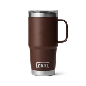 Yeti Rambler 20 oz Travel Mug with Handle in Wetlands Brown