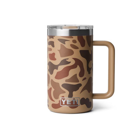 Yeti Rambler 2.0 24 oz mug in wetlands camo