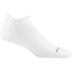 White Darn Tough no-show sock